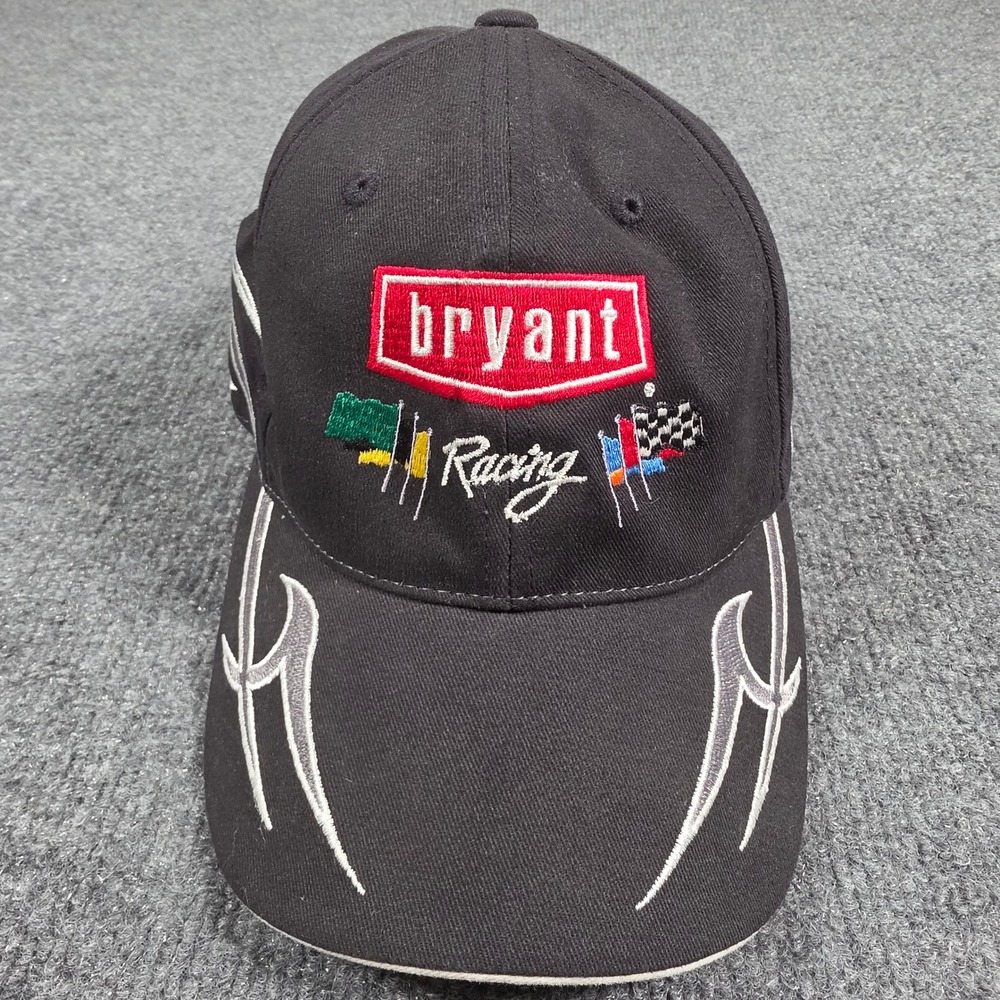 Port Authority Bryant Racing Hat Black Embroidered Tribal Adjustable  C878 Cap